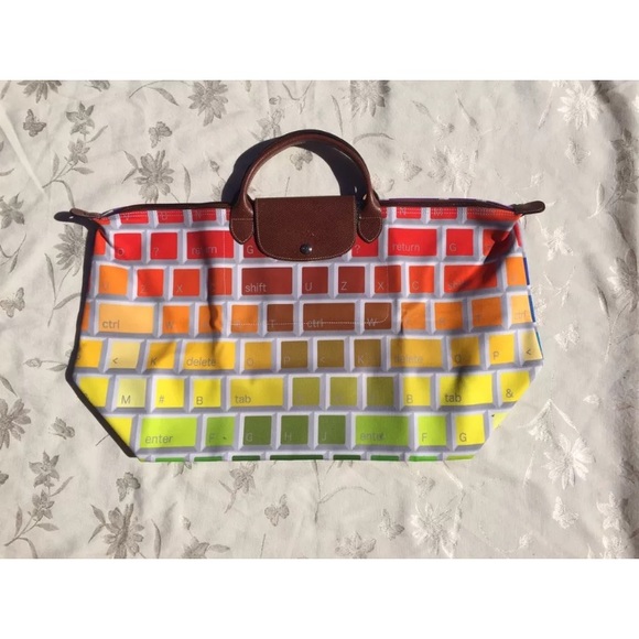 Longchamp x Jeremy Scott Handbags - LONGCHAMP X JEREMY SCOTT Le Pliage Keyboard Bag